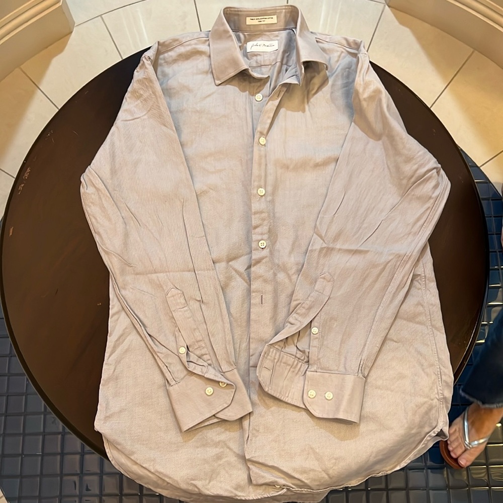Nordstrom Trim Fit Dress Shirt Size 15.5/32-33